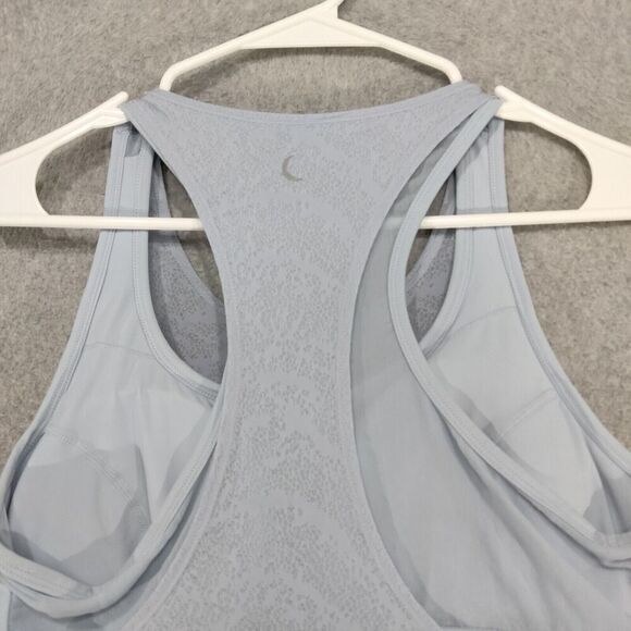 Zyia Active Tank Top Womens XL Light Blue Bra Racerback Stretch Layered 2-in-1 - Picture 9 of 12